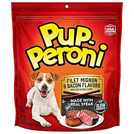 Filet Mignon & Bacon Flavor Dog Snacks 22.5 oz