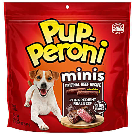 Minis Original Beef Recipe Dog Treats 22.5 oz Bag