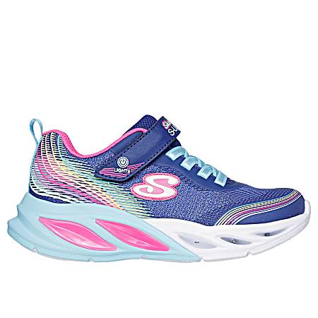 Kids' Navy Cosmic Glow Rainbow Beam Athletic Shoes