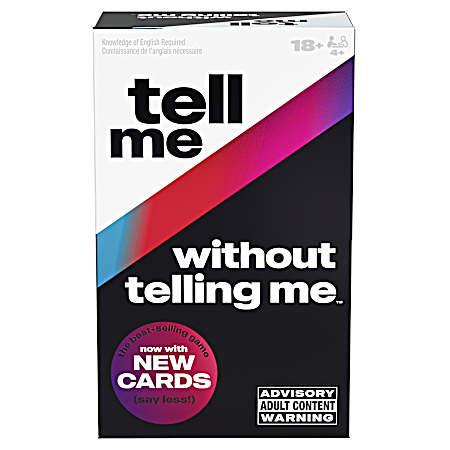 Tell Me Without Telling Me Adult Party Card Game