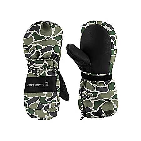 Toddlers' Zip Cuff Insulated Mittens