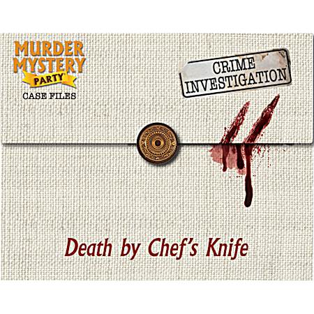 Murder Mystery Party Case Files Death by Chef's Knife