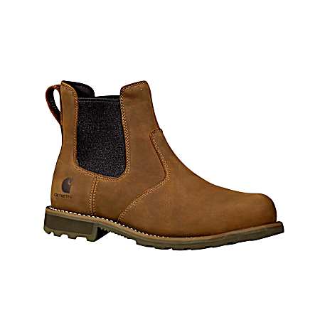 Men's Brown Frontier Steel Toe Chelsea Boots