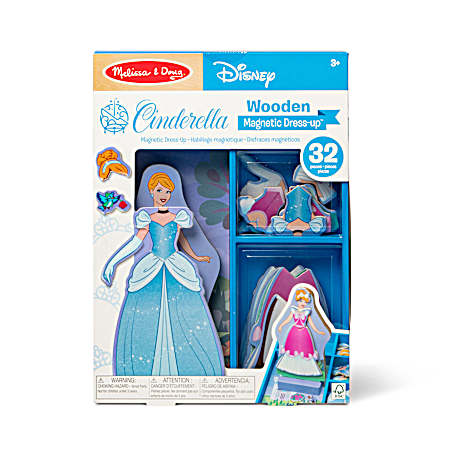 Disney Princess Wooden Magnetic Dress-Up Play Set - Assorted