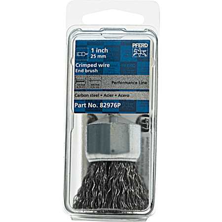 1 In. Crimped Wire End Brush