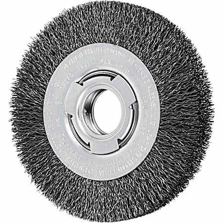 6 In. Crimped Wire Wheel Brush - Medium Face