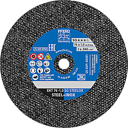 3 x .035 x 1/4 in Cut Off Wheel