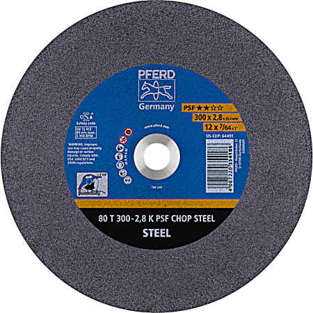 12 in Chop Saw Cutoff Wheel - 1 in AH