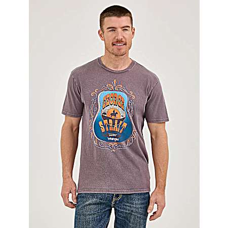 Men's Moonscape George Strait Short Sleeve Shirt