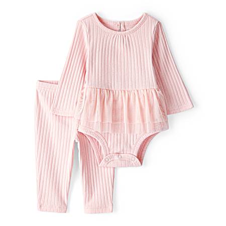 Infant Girls' Pink Tutu Pant Set - 2 Pc