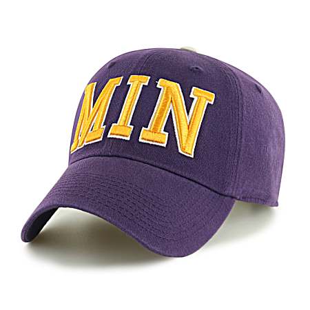 Adult Minnesota Vikings Purple Mass Clique Cap
