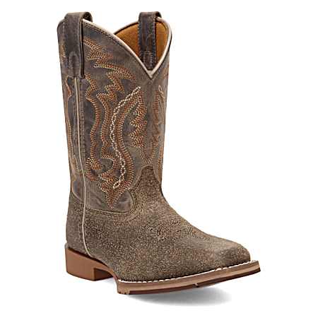 Kids' Grey Beasley Leather Boots