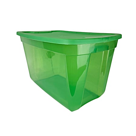 20 Gal Square Tote - Tinted Green