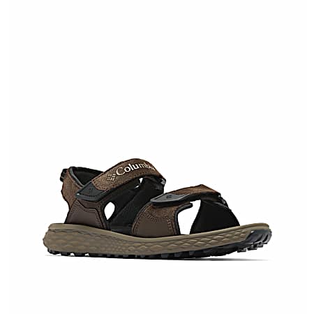 Men's Cordovan/Black Konos Hiker 2-Strap Sandals