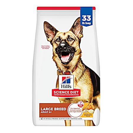 Science Diet Adult 6+ Large Breed Chicken Meal, Rice & Barley Recipe Dry Dog Food, 33 lbs