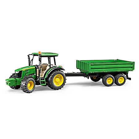 John Deere 5115 M Tractor & Tipping Trailer