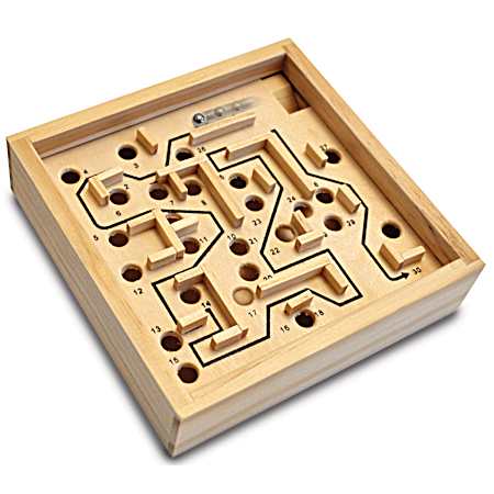 Wooden Labyrinth Maze Game