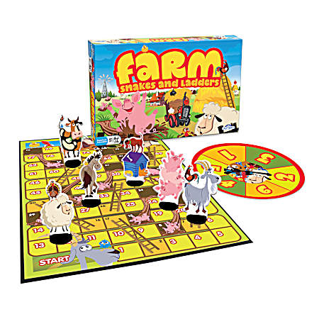Farm Snakes & Ladders Board Game