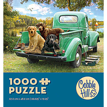 1,000 pc Fishing Jigsaw Puzzle - Assorted