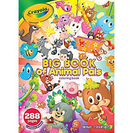 288 Pg. Coloring Book Big Book of Animal Pals