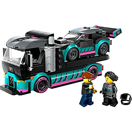 City Race Car & Car Carrier Truck 60406