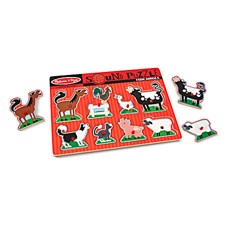 8 pc Farm Animals Sound Puzzle