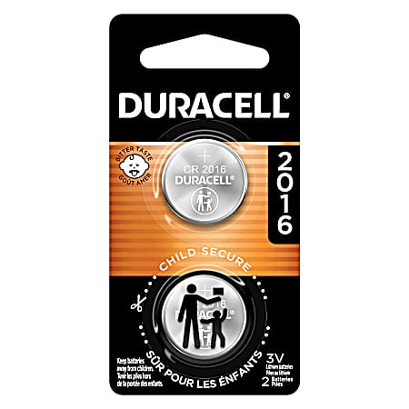 Duracell 2016 Lithium Coin Battery - 2 Pk