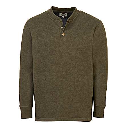 Men's Sherpa Lined Long Sleeve Henley