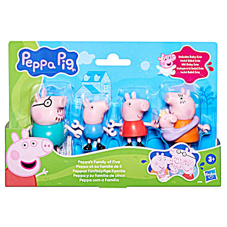 Peppa's Family of Five Figure Set