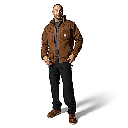 Men's Washed Red Duck Full Swing Insulated Active Jacket
