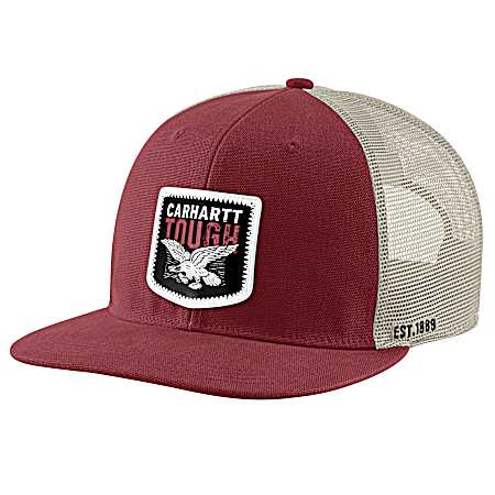 Men's Washed Duck Flat Brim Cap