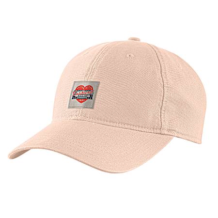 Women's Heart Patch Canvas Cap