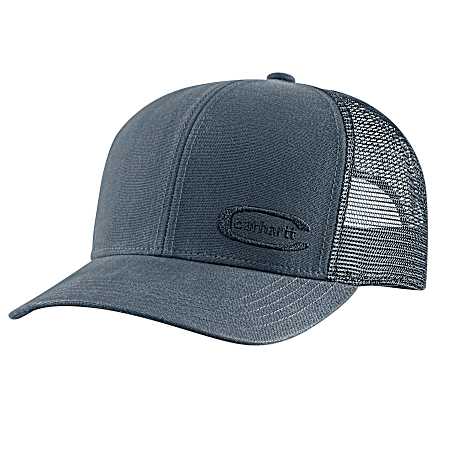 Men's Canvas Mesh Back Embossed Cap