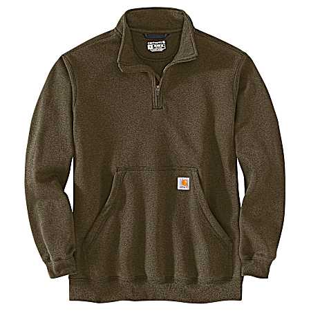 Men's Midweight 1/4 Zip Mock Neck Sweatshirt