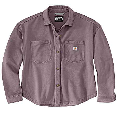 Women's Durham Button Front Long Sleeve Overshirt