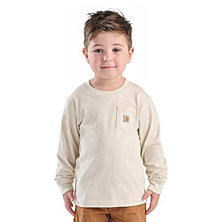 Toddler Boys' Turtledove Dog Pocket Long Sleeve Shirt