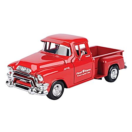 1955 GMC Blue Chip Pickup with Mills Fleet Farm Logo 1:24 scale
