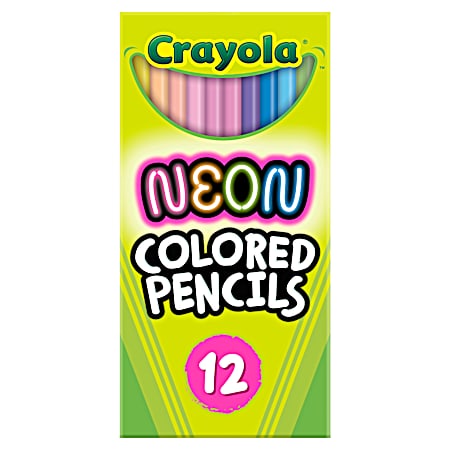 Neon Colored Pencils 12 Count
