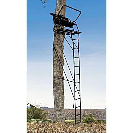 Spector XT 17 ft Black Extra Deep & Wide Platform Ladder Treestand