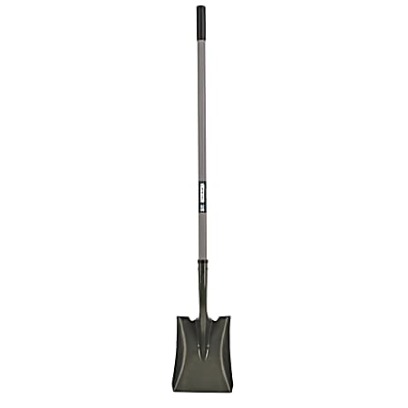 Tru Built 17 Gauge Square Point Shovel Turned Steps