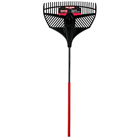 Tru Tough 26 in Head Flexible Poly Leaf Rake