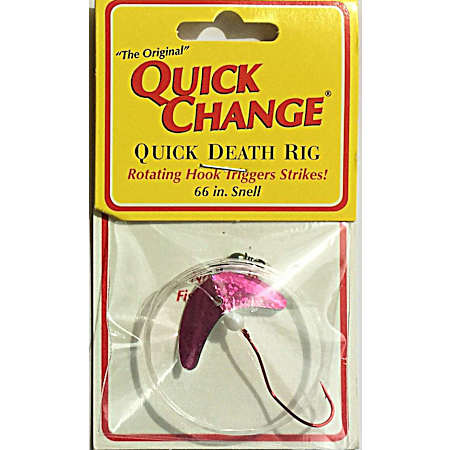 Pink Quick Death Rig Walleye Wing