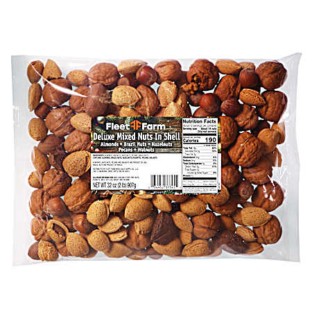 32 oz Deluxe Mixed Nuts in Shell