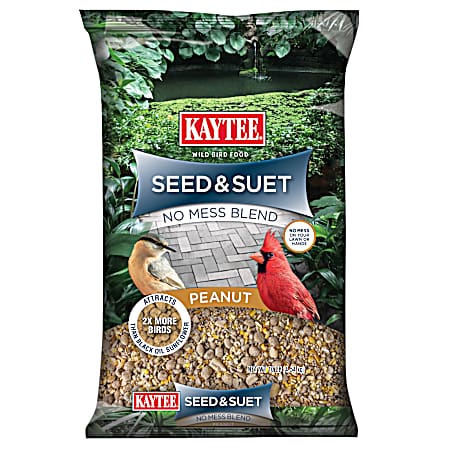 Seed & Suet No Mess Blend Wild Bird Food