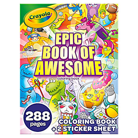 Epic Book of Awesome Kids Coloring Book 288 Pages