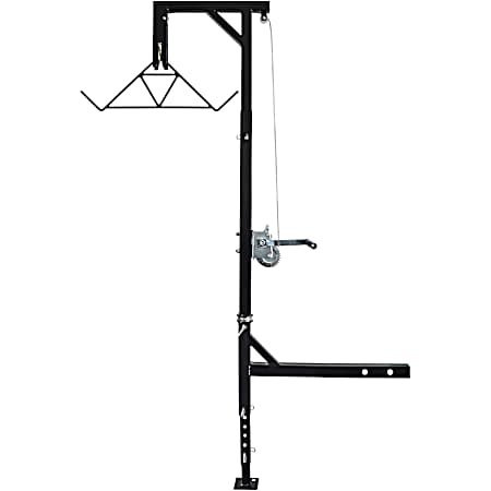 Adjustable Hitch Hoist w/ Gambrel & Winch - 400 Lb. Capacity