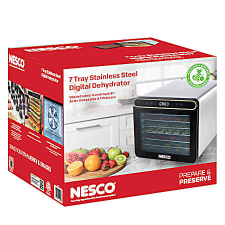 7-Tray Stainless Steel Digital Dehydrator