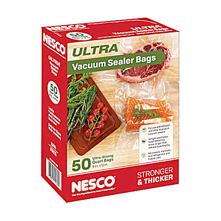 9 in x 12 in ULTRA Quart Sized Vacuum Sealer Bags - 50 Ct