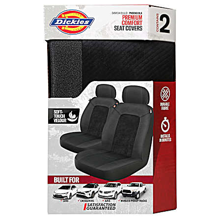 2 Pc. Phoenix Seat Cover - Black