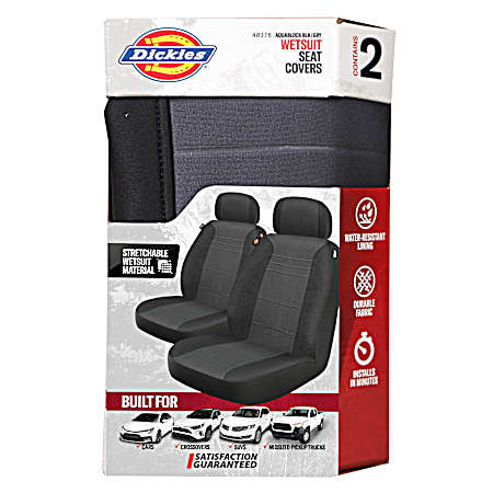 Aquablock 2 pc Black/Gray Seat Cover